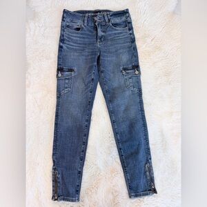American Eagle Outfitters Dark Blue Skinny Jeans